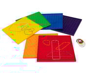 Betzold Satz mit 6 Geometriebrettern in Regenbogenfarben 1