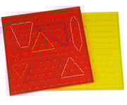 Betzold Satz mit 6 Geometriebrettern in Regenbogenfarben 2