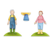 Emma und Paul auf dem Bauernhof Spielfiguren für die Erzählschiene 5
