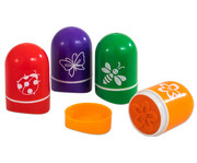 Brunnen Lehrerstempel Blume und Tiere selbstfärbend 4er Set 1