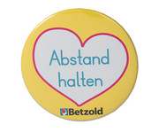 Betzold Ansteck Button Abstand halten 10 Stück 1