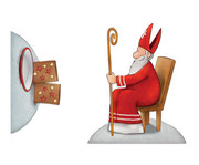 Emma und Paul feiern Nikolaus Spielfiguren für die Erzählschiene 3