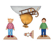 Emma und Paul feiern Nikolaus Spielfiguren für die Erzählschiene 4