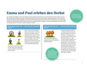 Emma und Paul erleben den Herbst Spielfiguren für die Erzählschiene 3