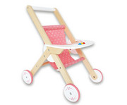 Puppenwagen aus Holz 1