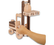 goki Holzfahrzeug Gabelstapler natur 2