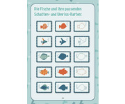 Denk und Legespiel Schwimmen im Aquarium lauter gleiche Fische rum? 3