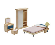 PLANTOYS Puppenhausmöbel Schlafzimmer 1