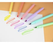 Kores® Fasermaler Brush Tip Marker Pastel Style 6 Stück 6