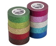 Glitzer Tape 10er Set bunt 3