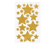 folia Moosgummi Glitzer Sticker Sterne 100 Stück 2