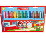 STABILO® Filzstifte power Kartonetui 30 Farben 1