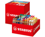 STABILO® Buntstifte woody 3 in 1 XL Box 24 Farben inkl Spitzer 76 Stück 1
