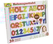 LENA® Holzmagnettafel mit Buchstaben und Zahlen 2