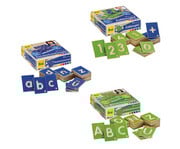 Lernspiele Großbuchstaben Kleinbuchstaben und Zahlen 3er Set 1