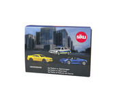 Siku Polizei und Sportwagen Set 1:87 3 Stück 5