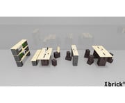 Xbrick® Set Tisch niedrig 5