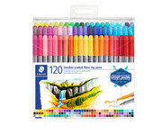 STAEDTLER Doppelfasermaler in sort Farben 120 Stück 1