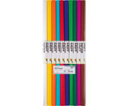 folia Krepppapier farbig sortiert 10 Rollen 1