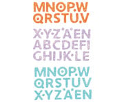 folia Moosgummi Glitter Sticker Buchstaben 128 Stück 3