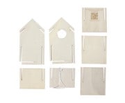 Vogelhaus Bausatz mit Stecksystem blanko 2