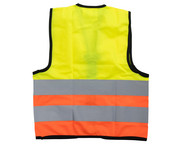 Korntex® Kinder Warnweste mit Reißverschluss gelb/orange 2