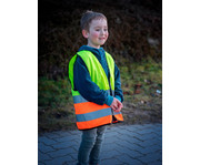 Korntex® Kinder Warnweste mit Reißverschluss gelb/orange 6