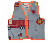 Korntex® Kinder Warnweste Feuerwehr silber/orange 1