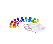 Balancespiel Fröbel Kugeln und Ringe 1