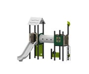 Spieltürme mit Tunnelbrücke Rutsche und Kletterwand 1