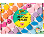 folia Holzperlen XXL Basic shapes 68 teilig 1