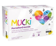 KREUL MUCKI Porzellanfreunde Set mit Porzellan Fingerfarben + Marker 1