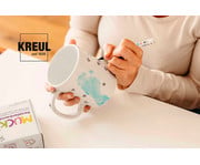 KREUL MUCKI Porzellanfreunde Set mit Porzellan Fingerfarben + Marker 3