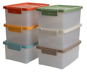 Betzold Aufbewahrungsbox 16 x 39 5 x 27 5 cm weiß transparent Naturfarben 2