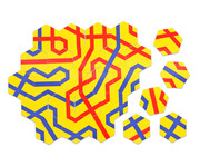 Betzold Streckenpuzzle Sechsecke 180 Karten 1