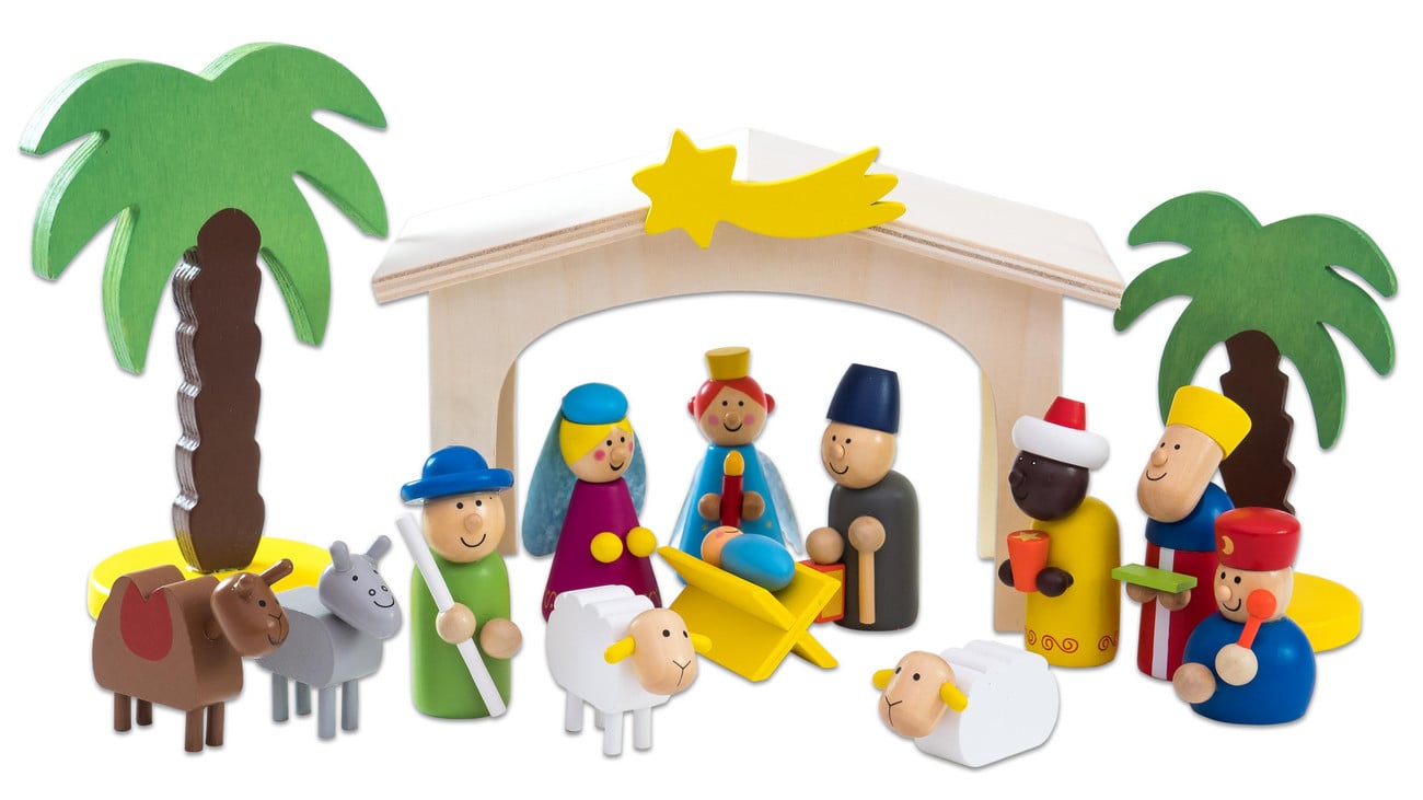 Betzold Weihnachtskrippe aus Holz