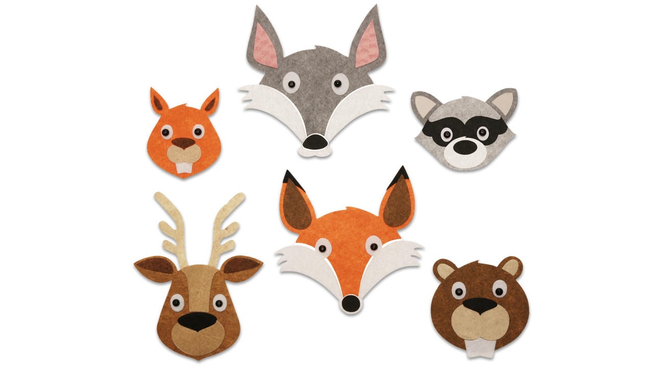 SUNNYSUE Filz-Bastelset Waldtiere