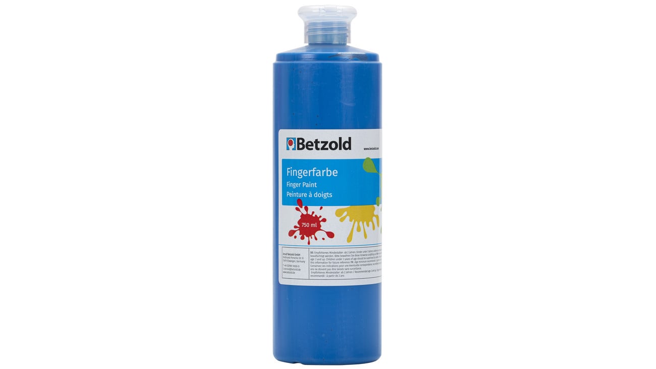 Betzold Fingerfarbe, 750 ml, Farbe: blau