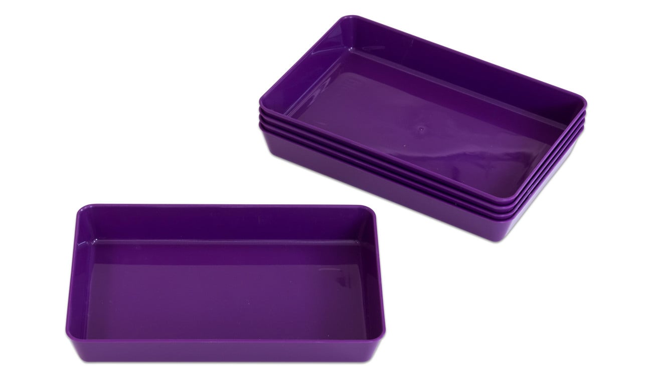 Betzold Materialschalen aus biobasiertem treeNside-Material, 5 Stück, Farbe: lila, Größe: klein