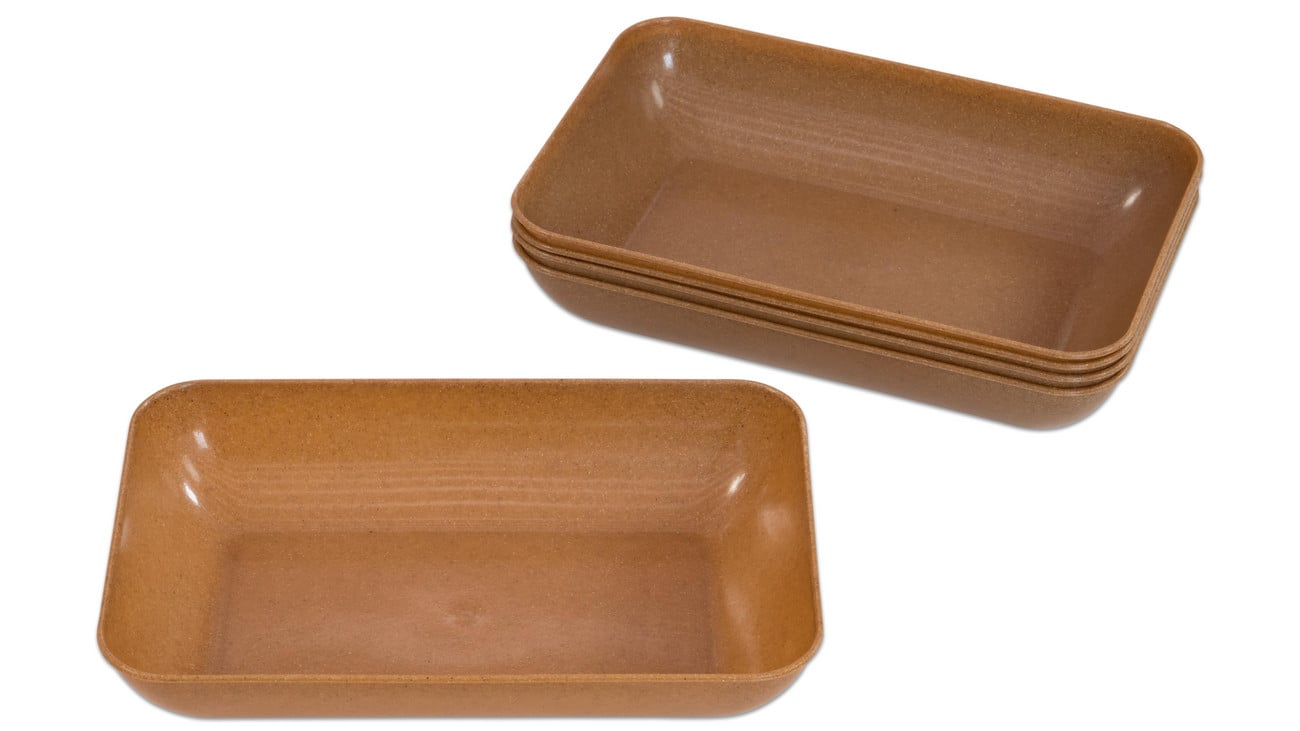 Betzold Materialschalen aus biobasiertem treeNside-Material, 5 Stück, Farbe: natur, Größe: groß