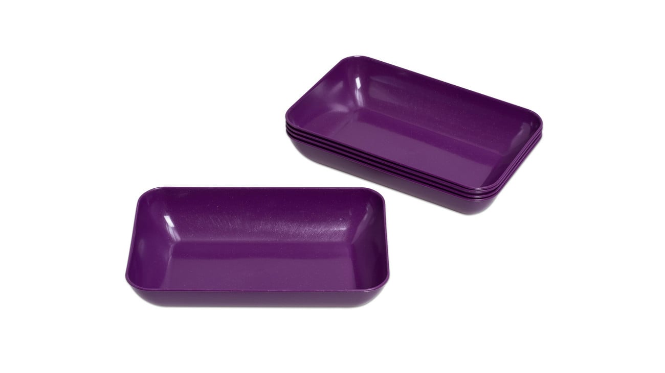 Betzold Materialschalen aus biobasiertem treeNside-Material, 5 Stück, Farbe: lila, Größe: groß