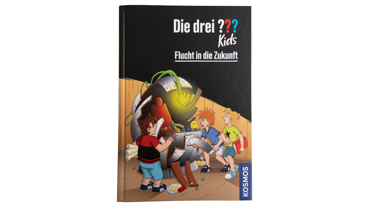 KOSMOS Die drei ??? Kids, Titel: Flucht in die Zukunft
