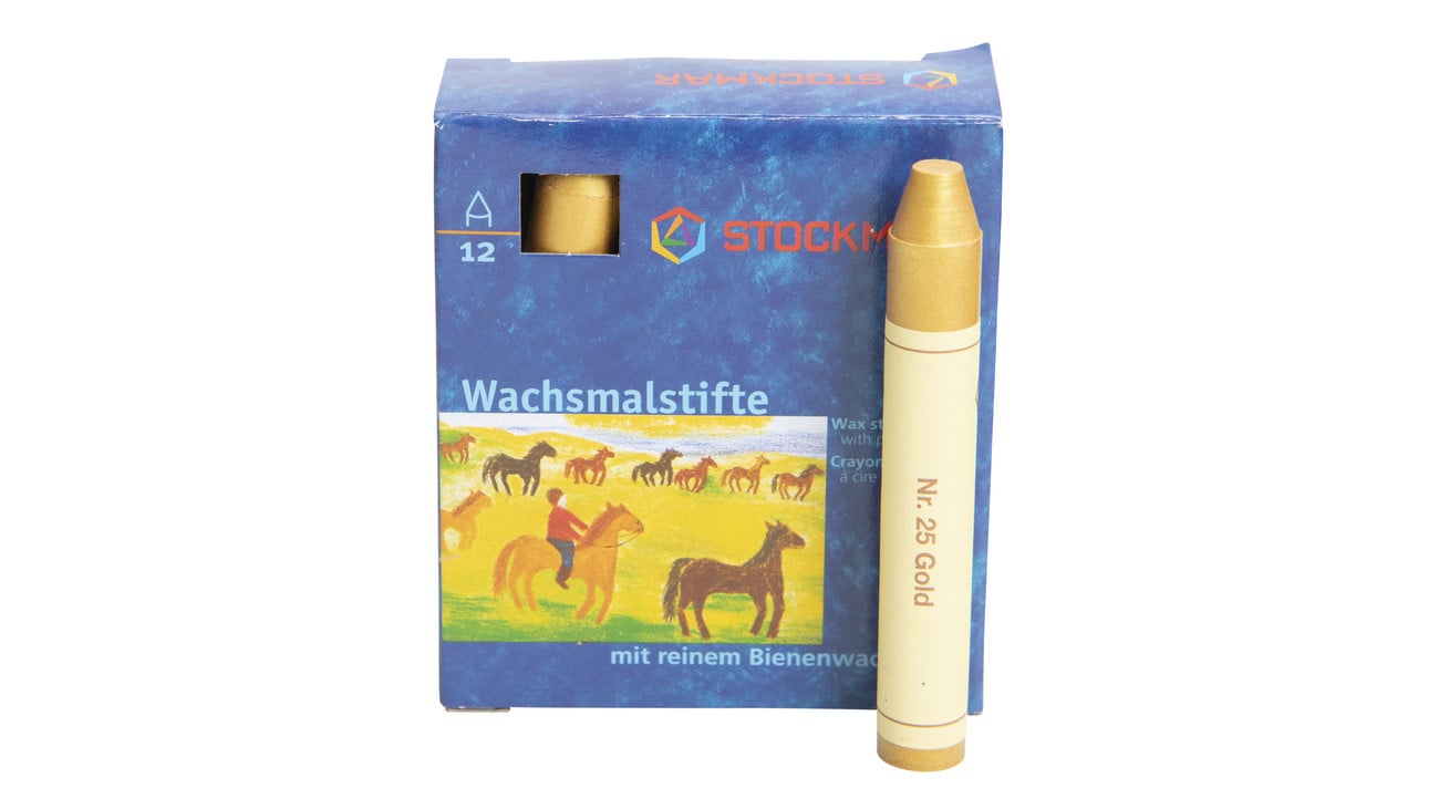 STOCKMAR Wachsmalstifte, 12 Stück, Farbe: gold