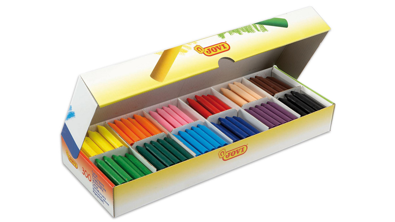 JOVI Großpackung mit Wachsmalstiften, 300 Stück