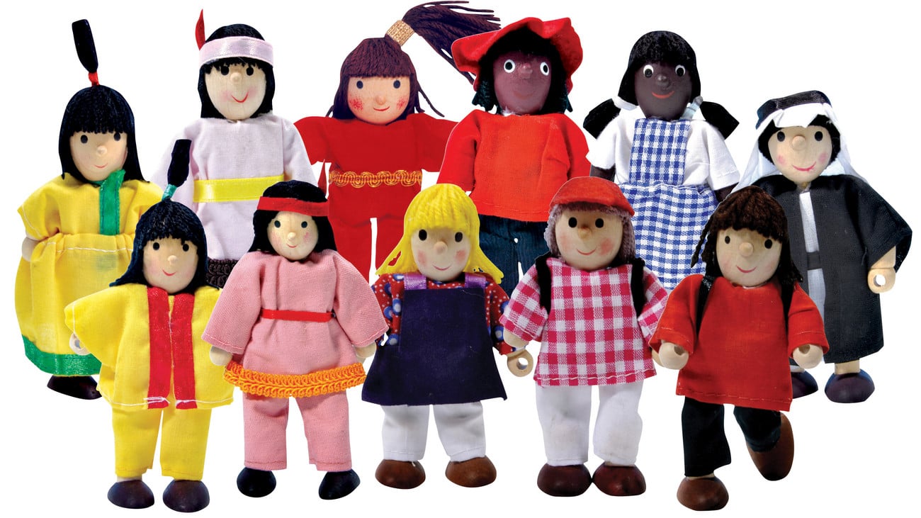 original Winzling Biegepuppen „Kinder der Welt“, 11-teilig