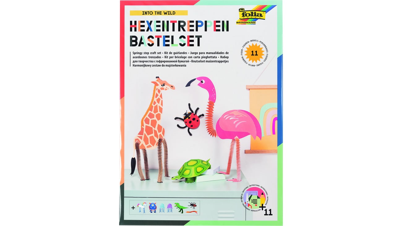 folia Hexentreppen-Bastelset „Tiere