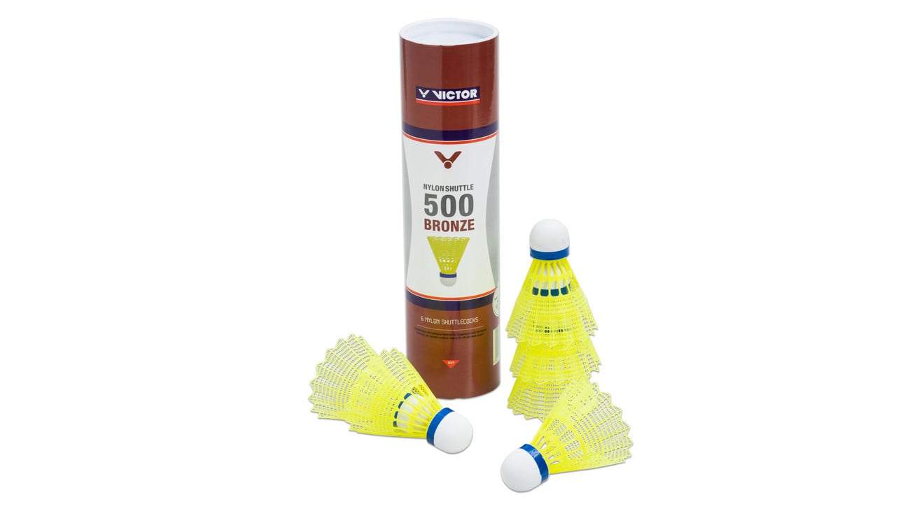 Victor 6 Badminton-Bälle Shuttle 500, gelb