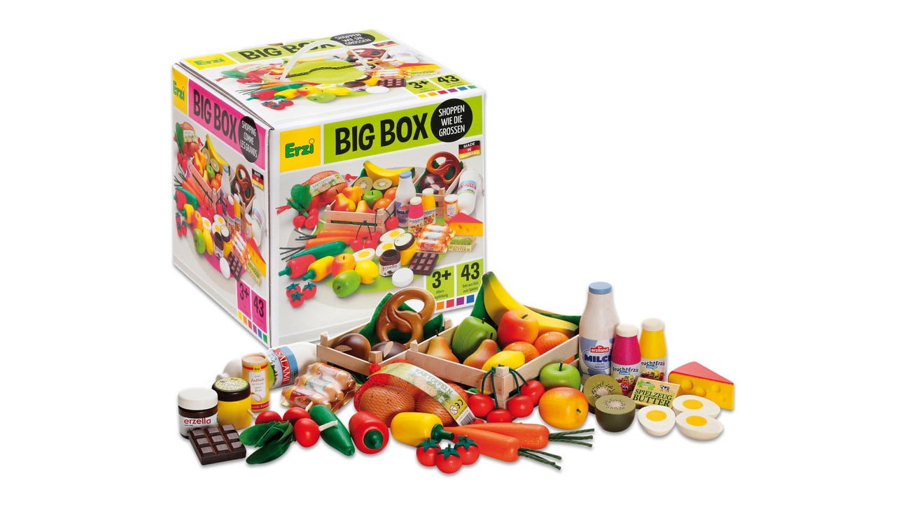 Erzi Kaufladen-Lebensmittel, 43-teilig