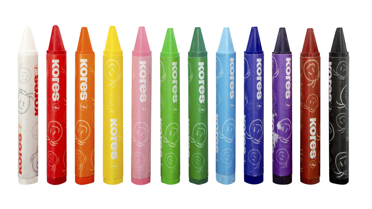Kores® Wachsmalstifte Krayones Jumbo, 12 Stück