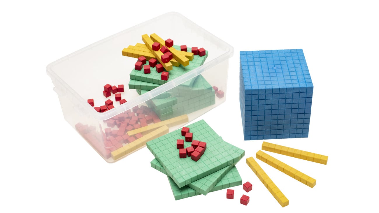 Betzold Zehnersystemsatz aus treeNside-Material, farbig